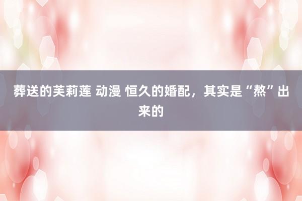 葬送的芙莉莲 动漫 恒久的婚配，其实是“熬”出来的