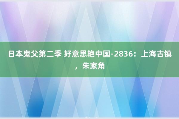 日本鬼父第二季 好意思艳中国-2836：上海古镇，朱家角